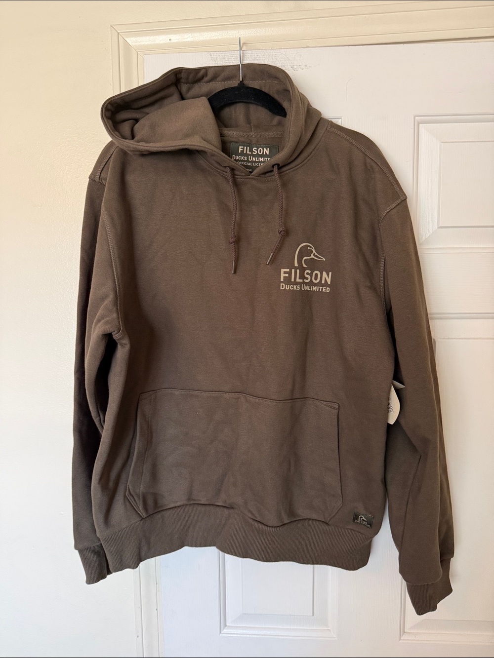 Filson Ducks Unlimited Brown Logo Hoodie